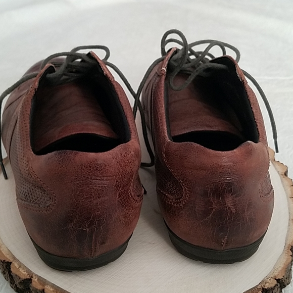 Geox Respira Mens Brown Shoes Sz 40 - Picture 3 of 6